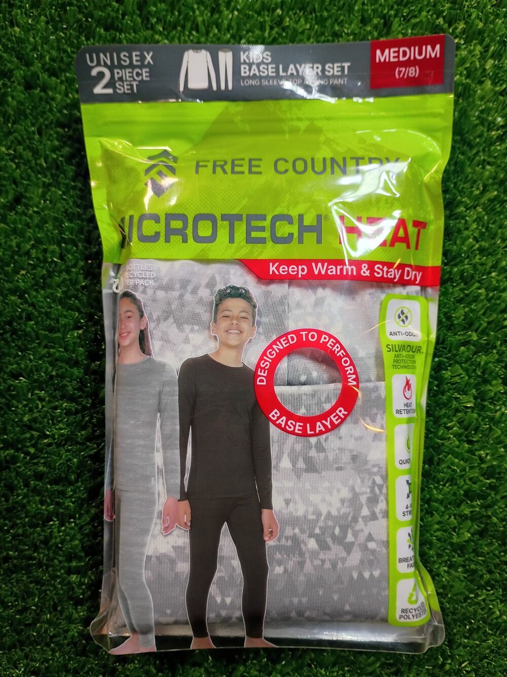 Free Country Kid's Microtech Heat Base Layer Set - NWT Medium